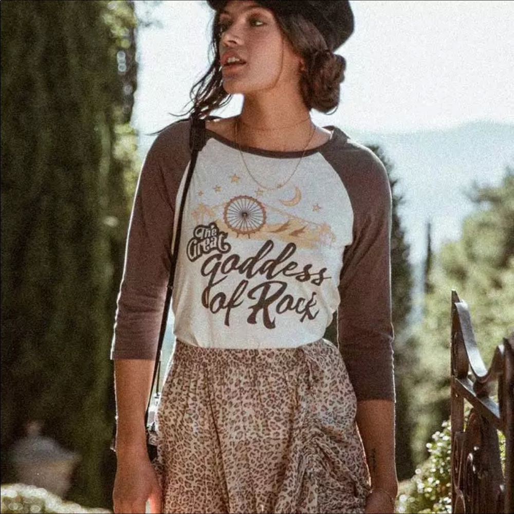 Rock Goddess Ringer Tee - Picture 1 of 7
